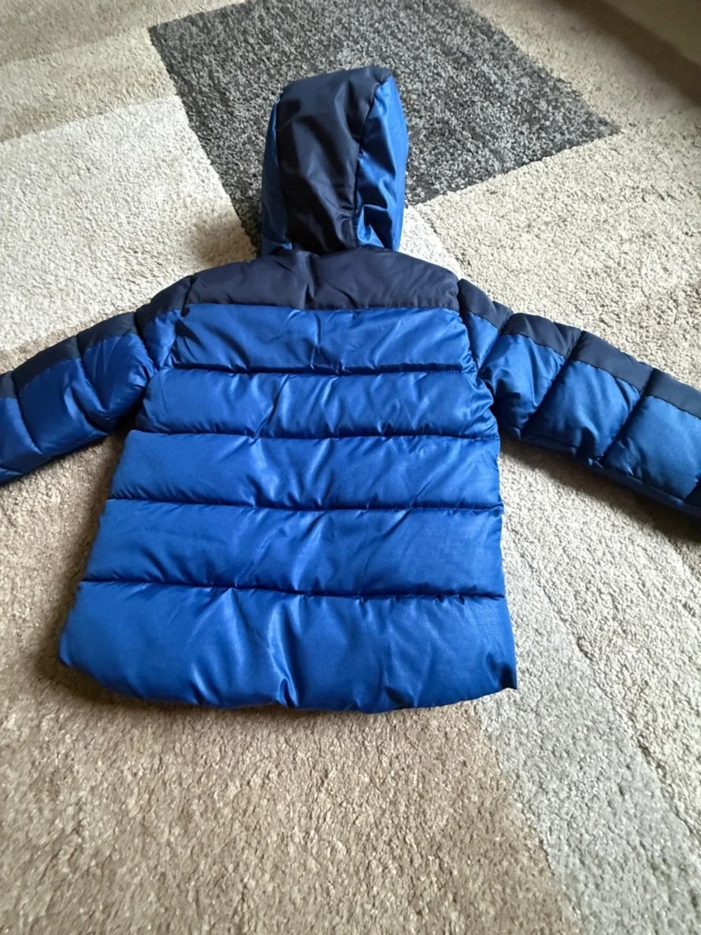 Hawke & Co Blue Jacket with Green Trim and Matching Beanie - Size 4T